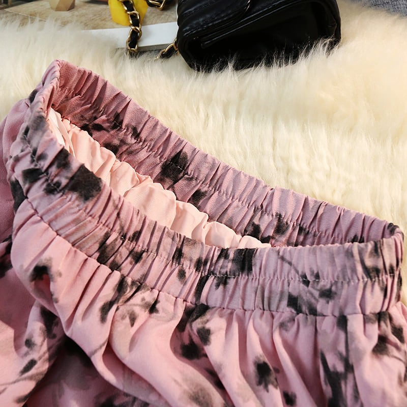 【bottoms】プリントスカート　M23941