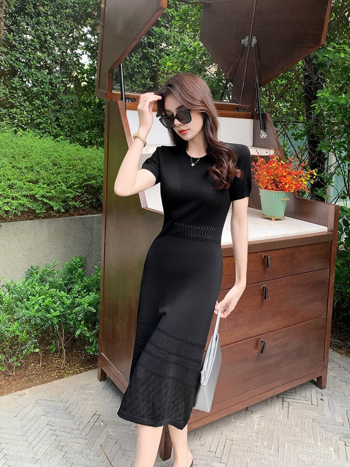 【dress】薄手ニットワンピース　M29747