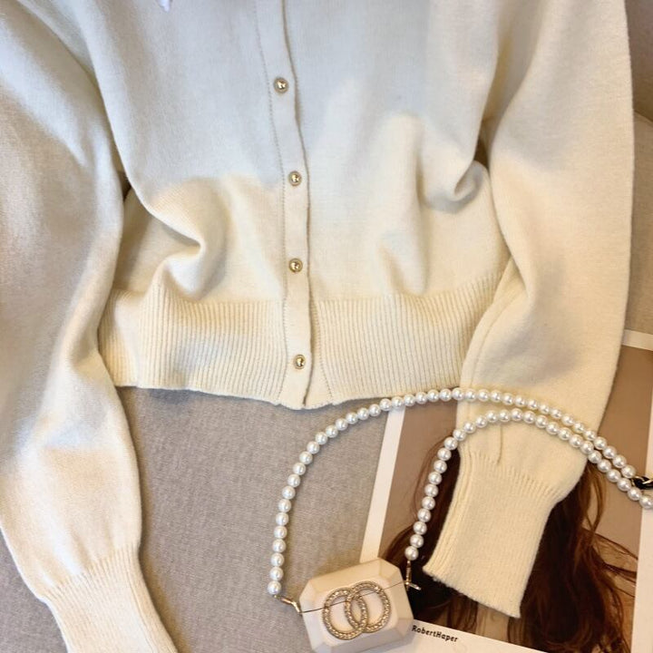 【outer】ドッキングニットカーデ　M29225