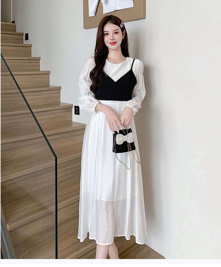 【dress】絶対欲しい エレガント切り替えデートワンピース　M17291