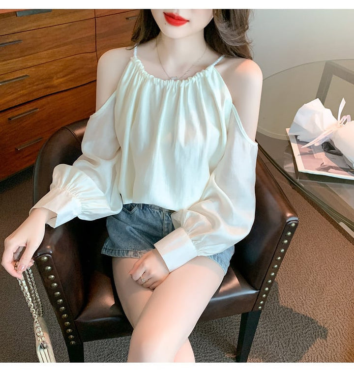 【tops】オフショルダートップス　M25443