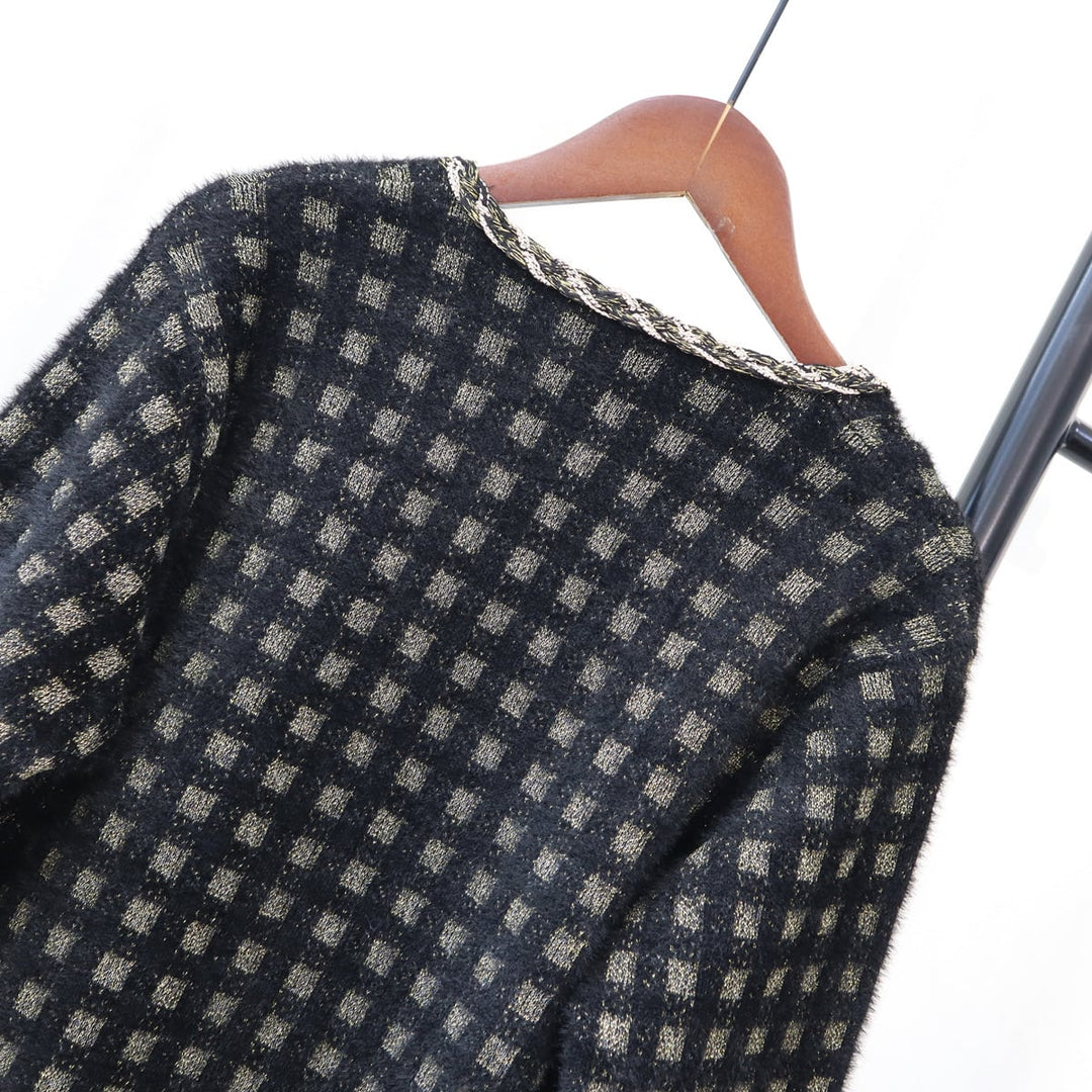 【outer】ダブルボタンニットカーデ　M18199
