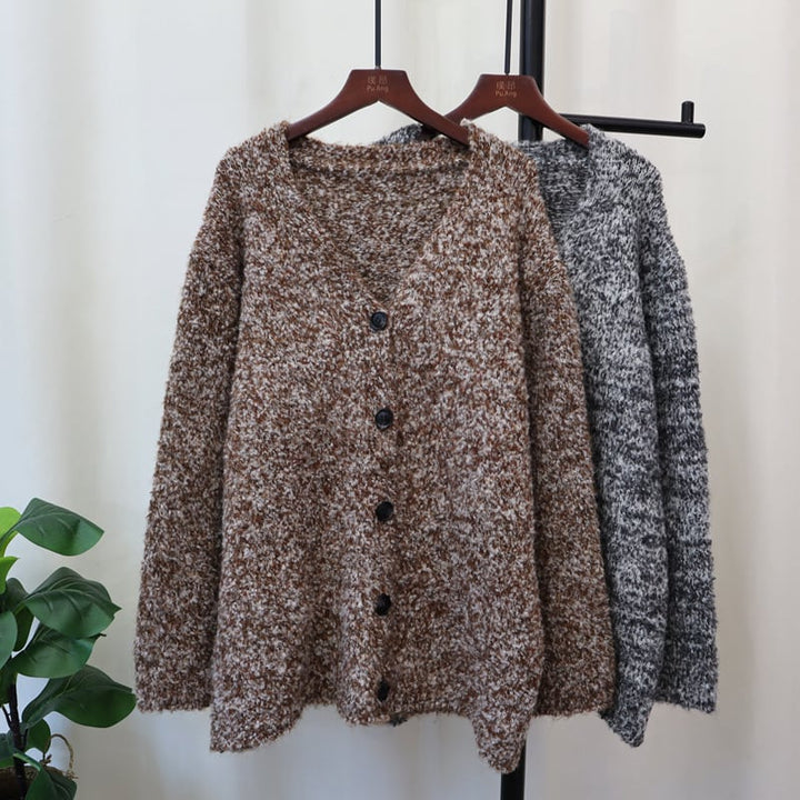 【outer】Vネックニットカーデ　M25722
