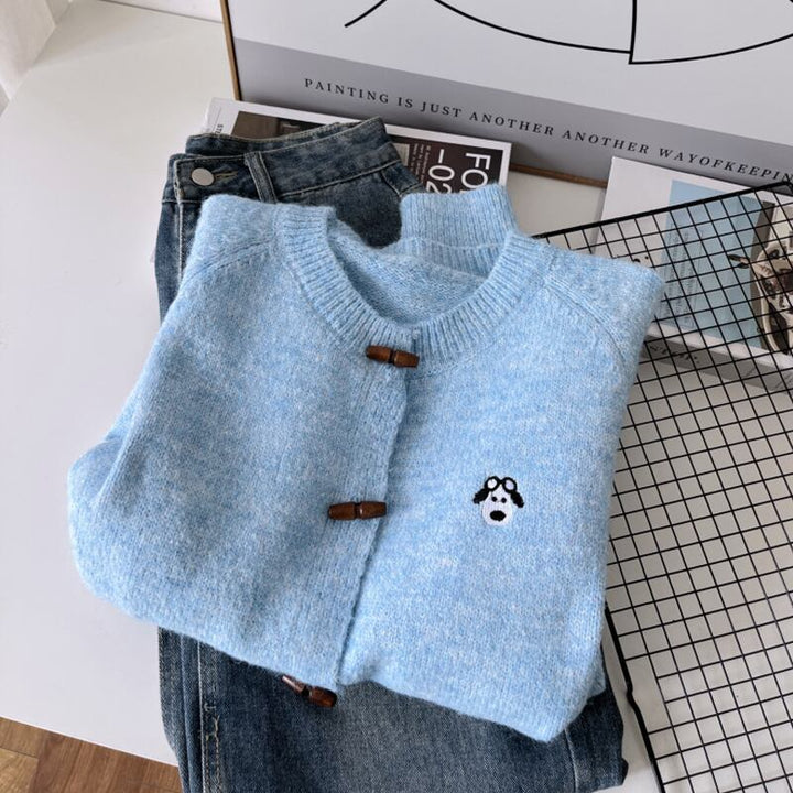 【outer】4色展開ニットカーディガン Q7492