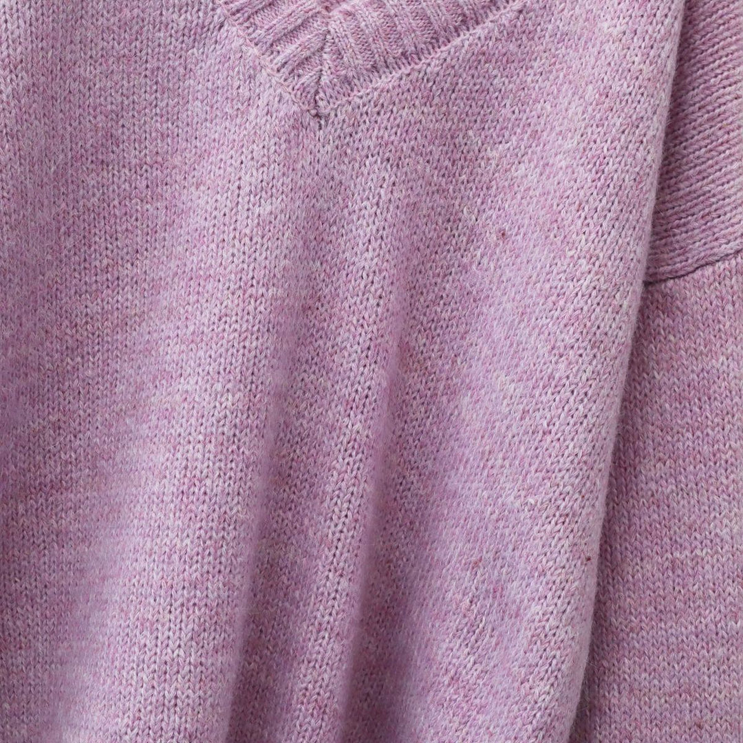 【tops】Vネックニットセーター　M18658