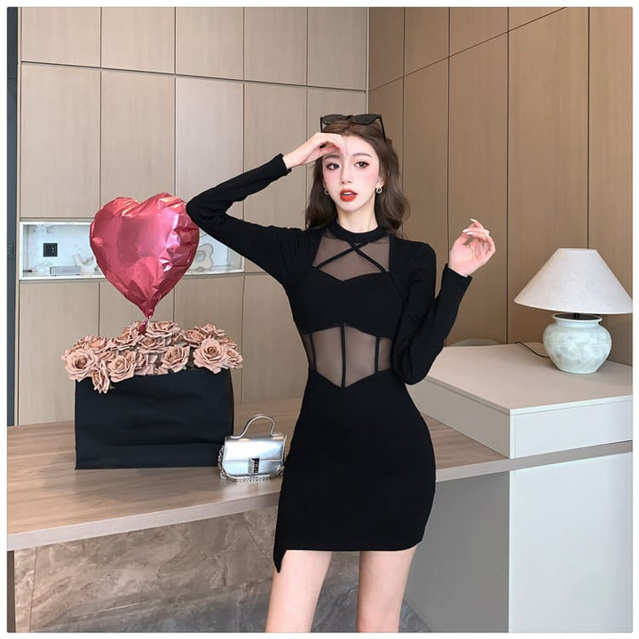 【dress】ドッキングセクシーワンピース　M18196
