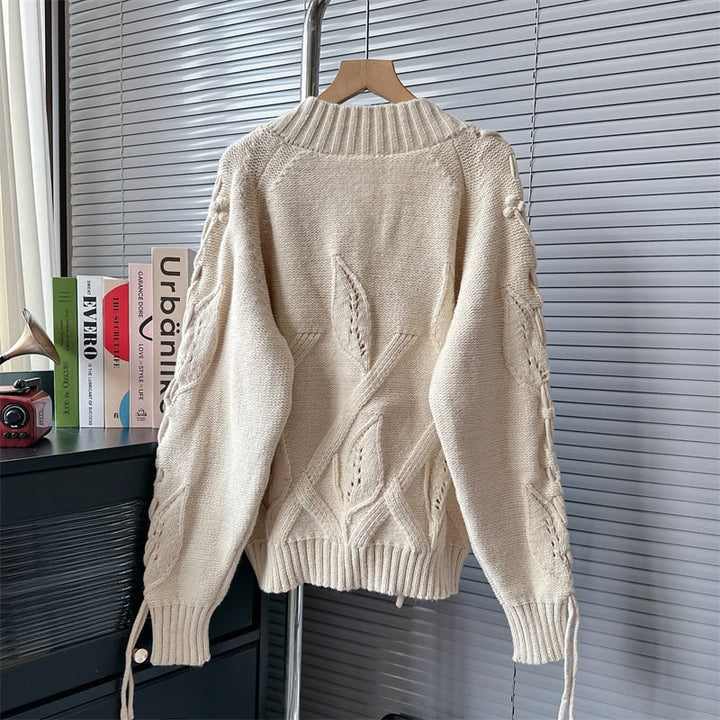 【tops】Vネックニットセーター　M18036