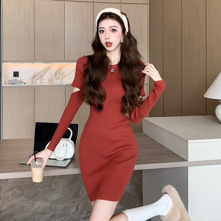 【dress】ニットワンピース　M19011