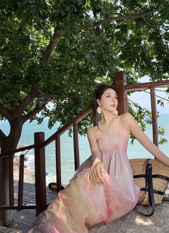 【dress】プリントワンピース　M25187