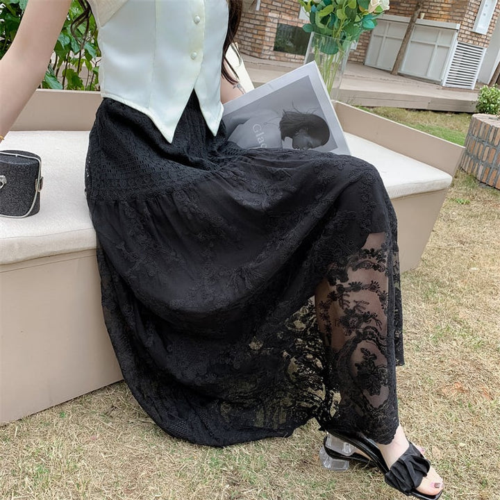 【bottoms】レーススカート　M25631