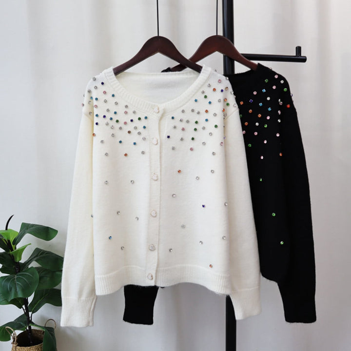【outer】ビジューニットカーデ　M26533