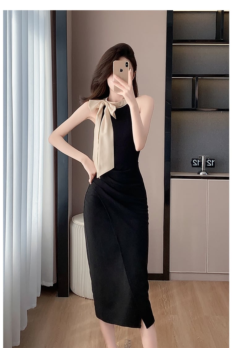 【dress】リボン付きワンピース　M24574