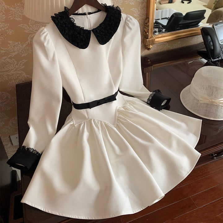 【dress】リボンベルトロングワンピース＆ミニワンピース　N3347