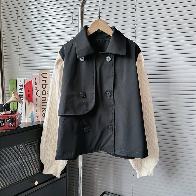 【outer】ニットドッキングアウター 　M18030