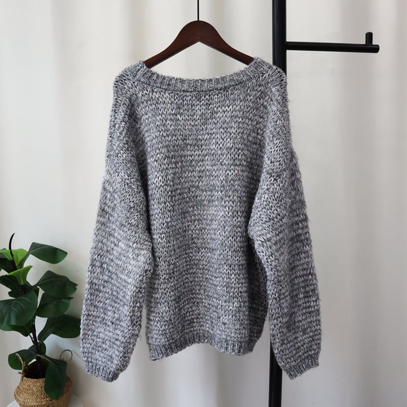 【tops】クルーネックニットセーター　M17997