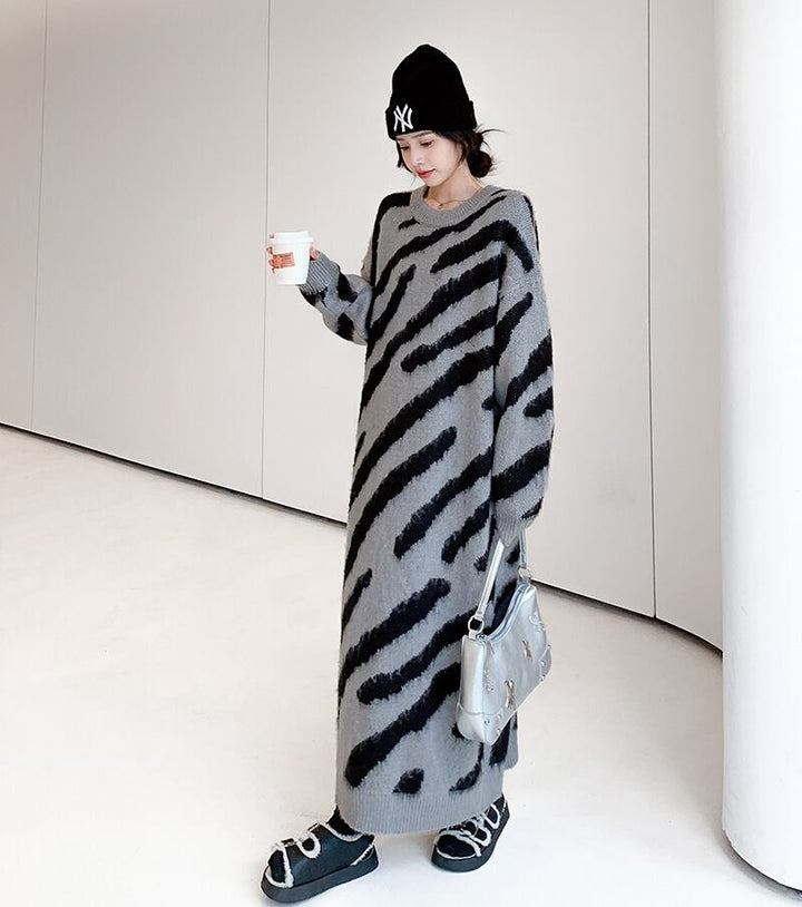 【dress】ロングニットワンピース　M18580