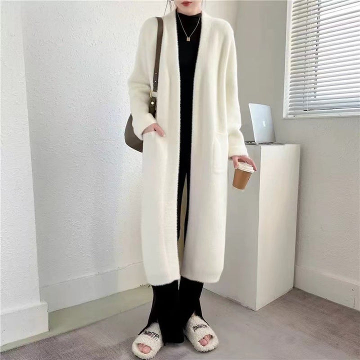【outer】ロング丈ニットカーデ　M26127