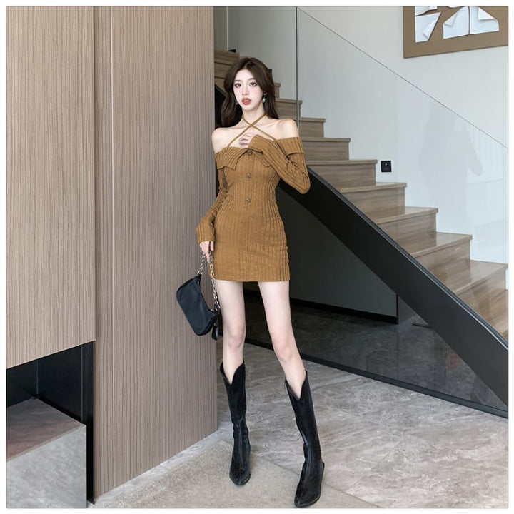 【dress】絶対欲しい ファッションセクシーワンピース着瘦せ　M16984