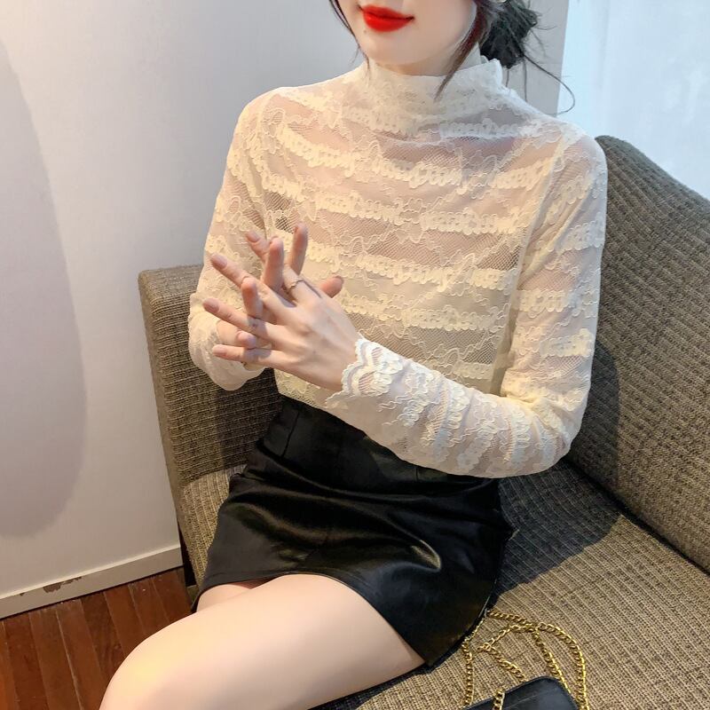 【tops】レースシャツトップス　M18857
