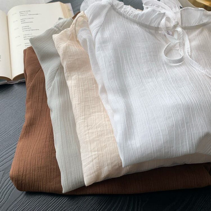 【tops】フリルシャツトップス　M29412