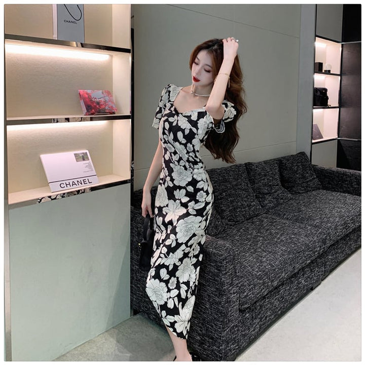 【dress】花柄ワンピース　M24974