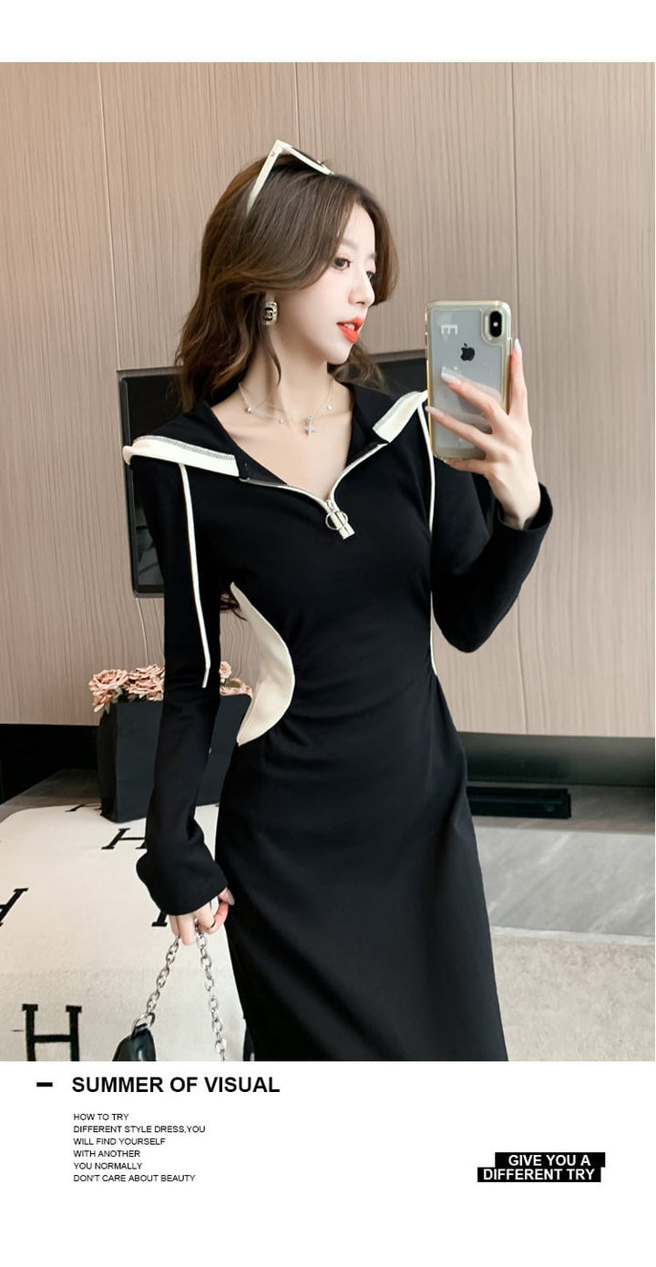 【dress】フード付きワンピース　M18282