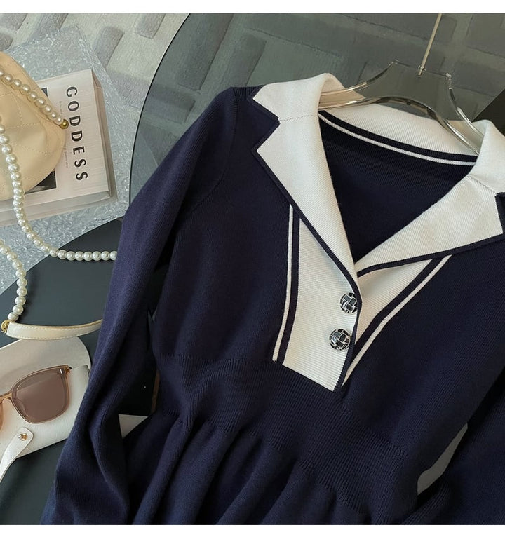 【dress】ニットワンピース　M25350