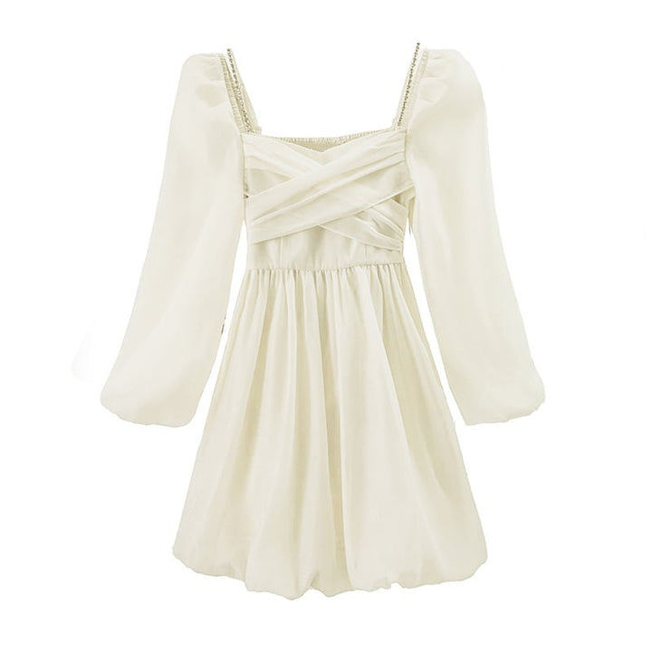 【dress】気質満点 エレガントリボン付きデートワンピース　M17246