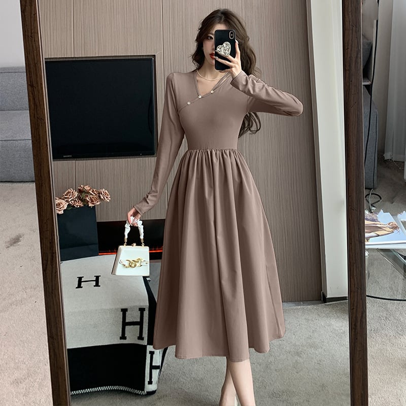 【dress】絶対欲しい ファッションシンプルワンピース　M17322
