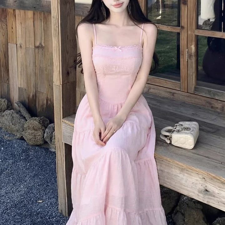 【dress】ロングキャミワンピース Q8250