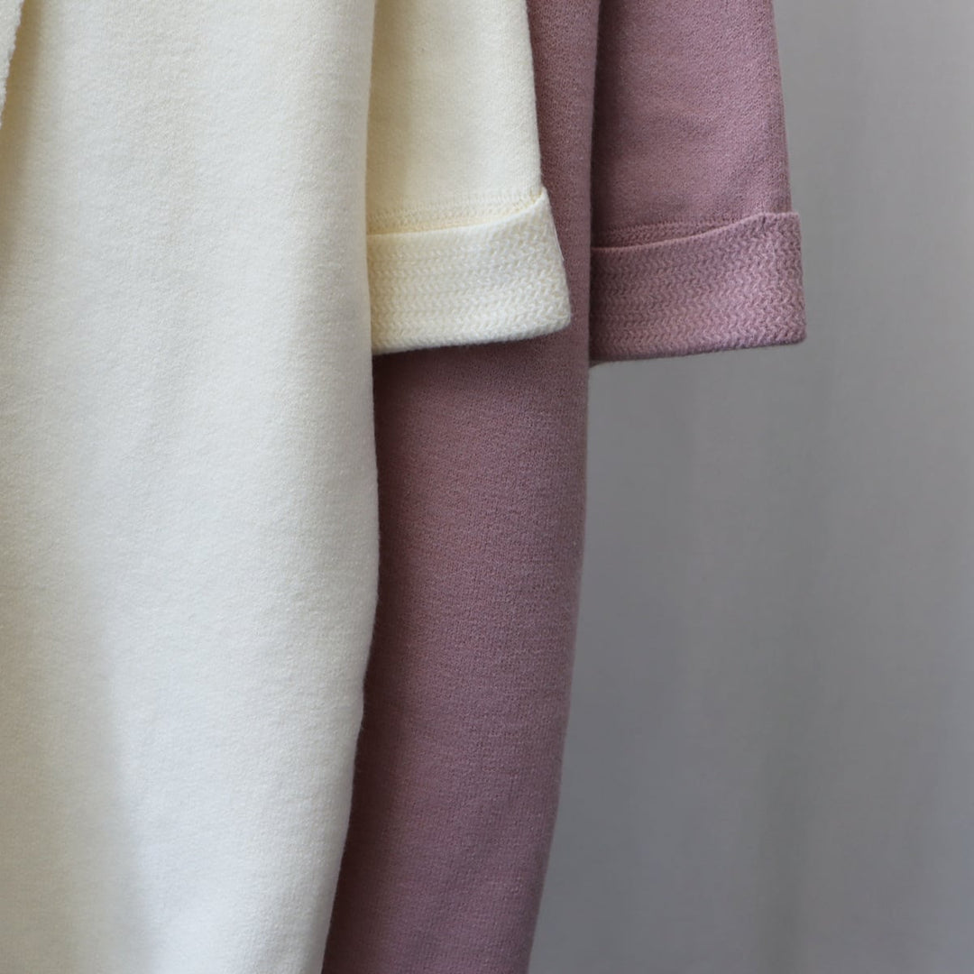 【outer】ロング丈ボタンデザインニットカーデ　M18191