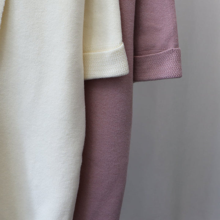 【outer】ロング丈ボタンデザインニットカーデ　M18191
