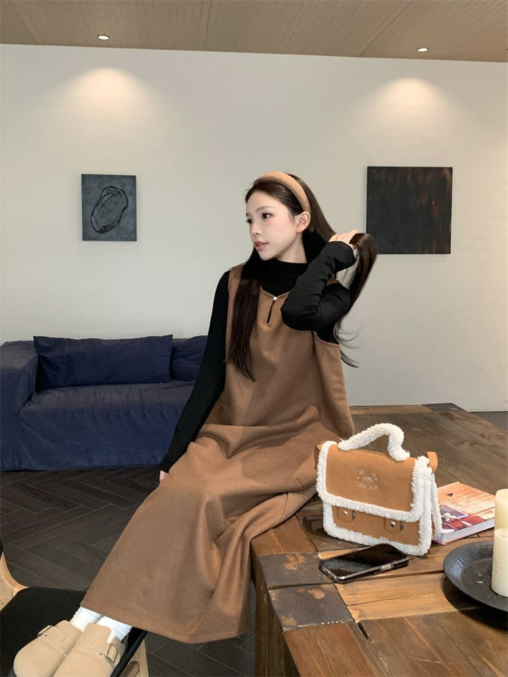 【set】トップス×ベストワンピースセット　M26905