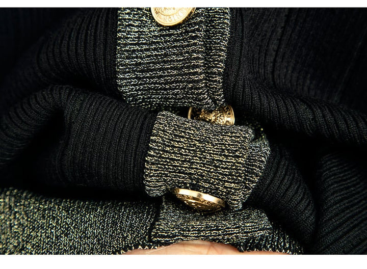 【set】ニットカーデ×スカートセット　M25455