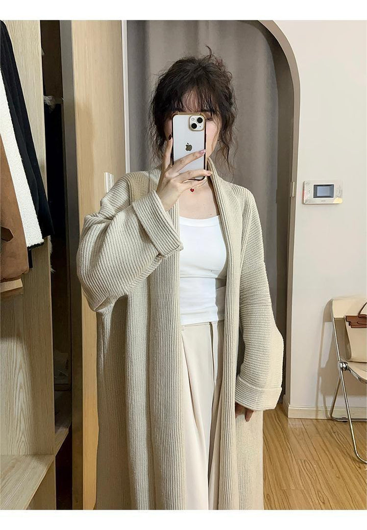 【outer】ロング丈ニットカーデ　M19009