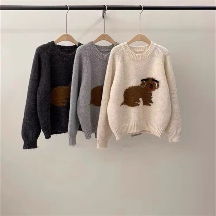【tops】クルーネックニットセーター　M28911