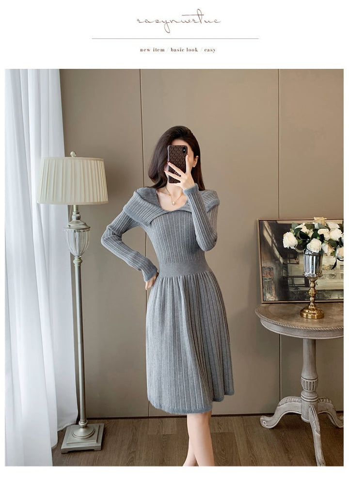 【dress】ニットワンピース　M25363
