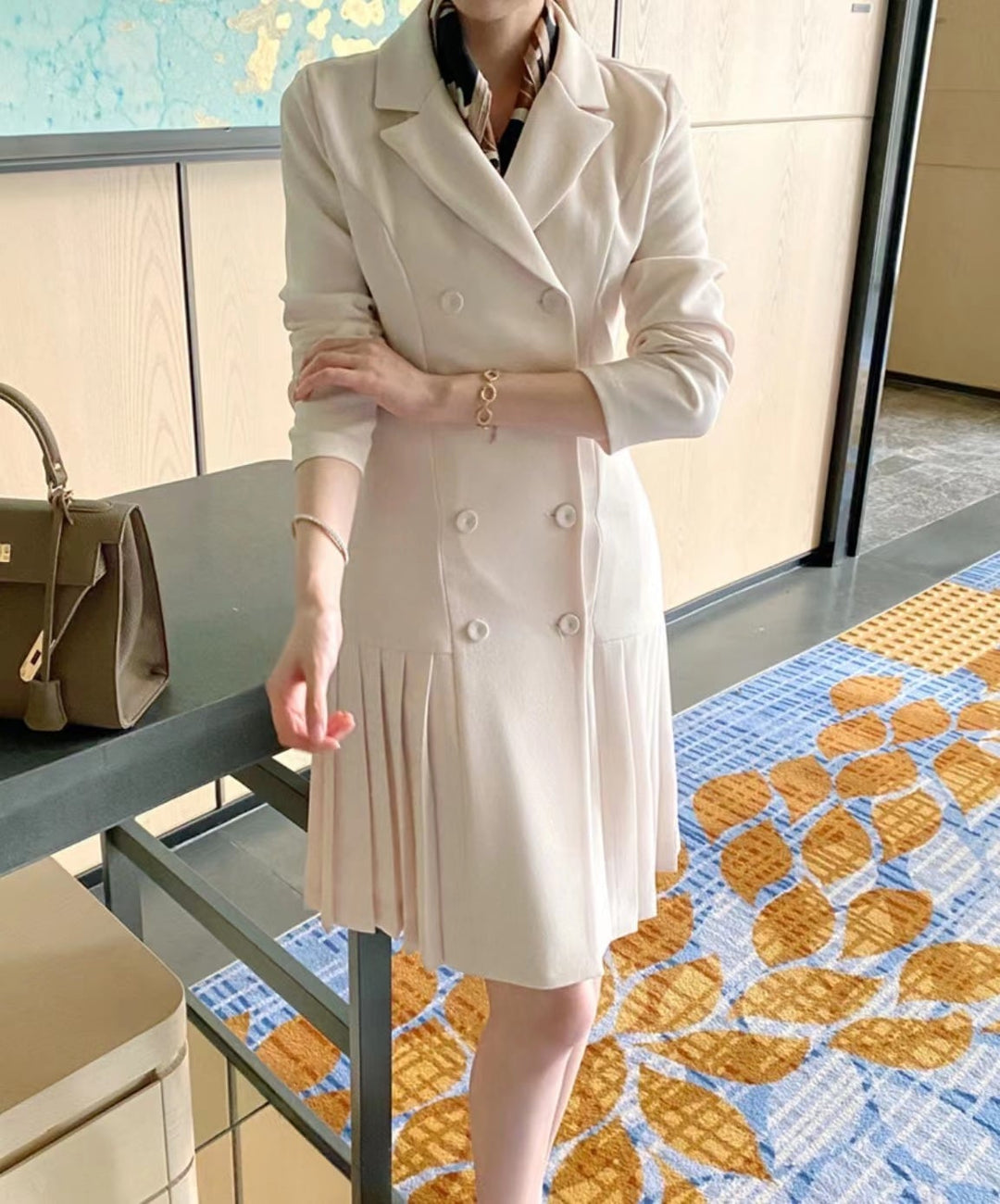 【dress】ダブルボタンワンピース　M27098