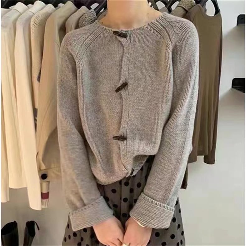 【outer】クルーネックニットカーディガン　M17794