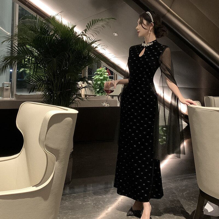 【dress】ドッキングビジューデートワンピース　M28141
