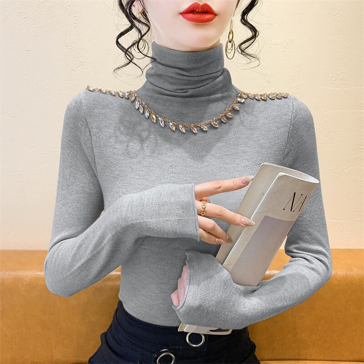 【tops】ビジューニットトップス　M27731