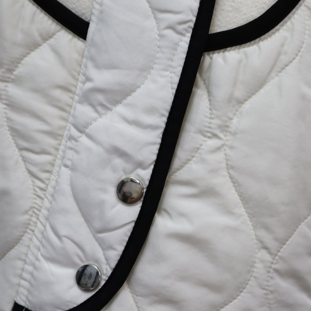 【outer】棉コートドッキングニットカーデ　M18260