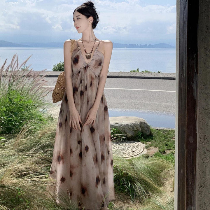 【dress】Vネックキャミワンピース　M25310