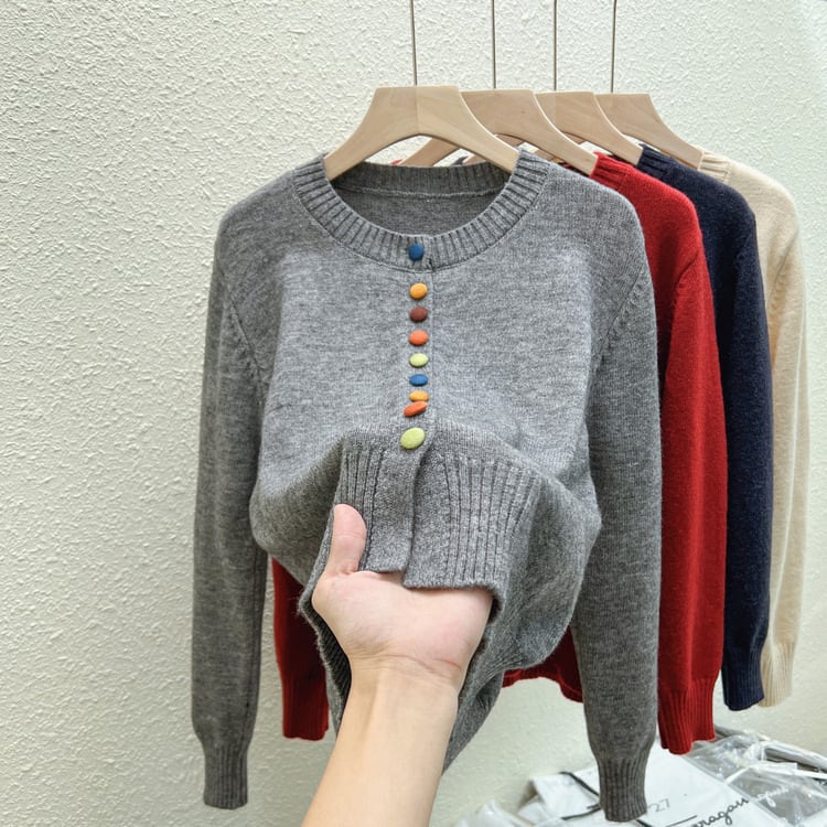 【outer】ボーダー柄デザインニットカーデ　M26814