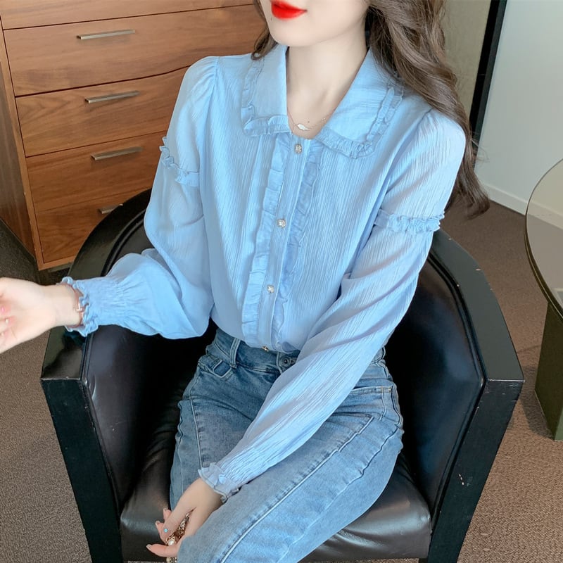 【tops】今季マストバイシャツトップス韓国系着心地良い　M17323