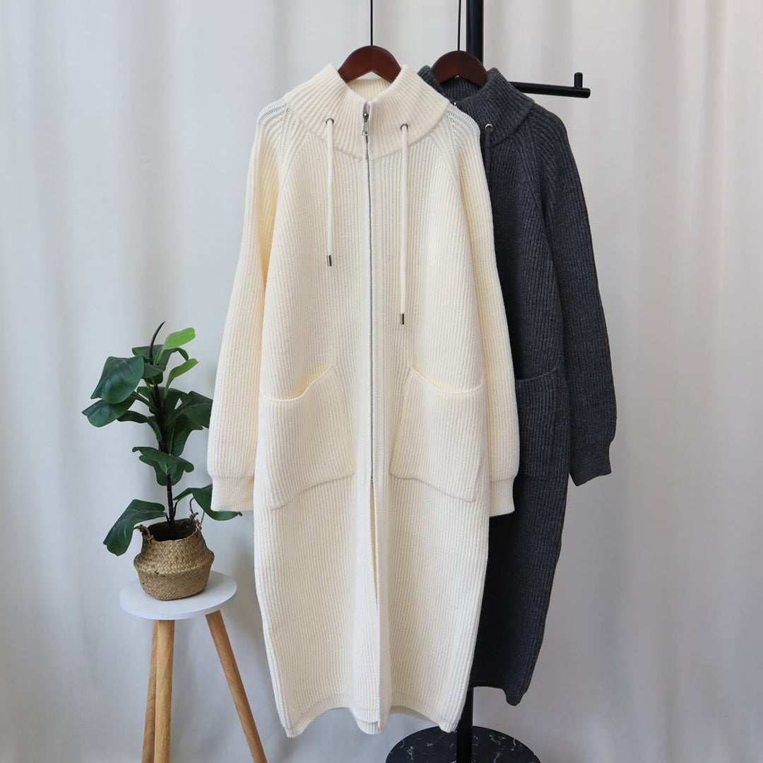 【outer】ロング丈ニットカーデ　M18347