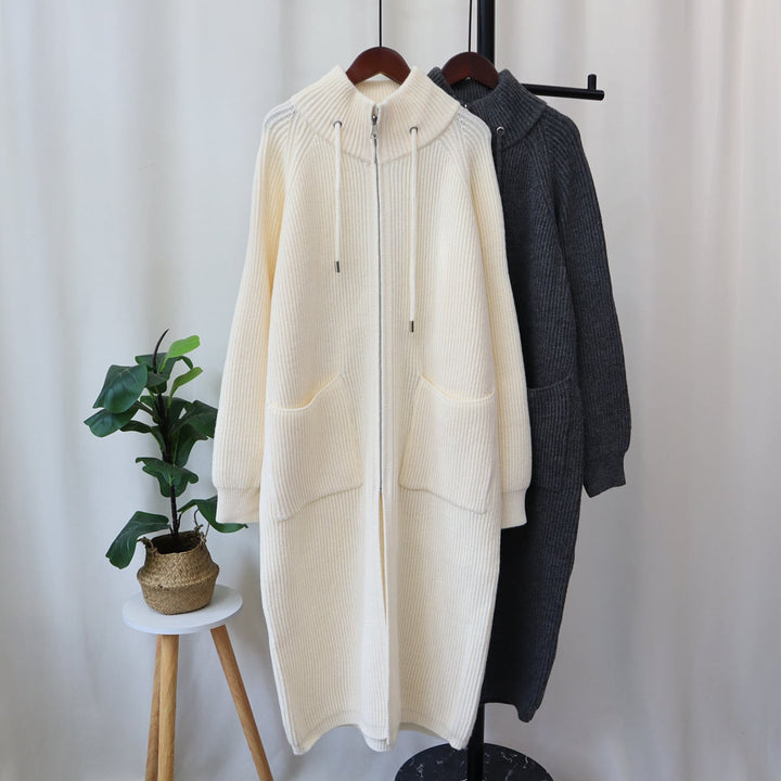 【outer】ロング丈ニットカーデ　M18347