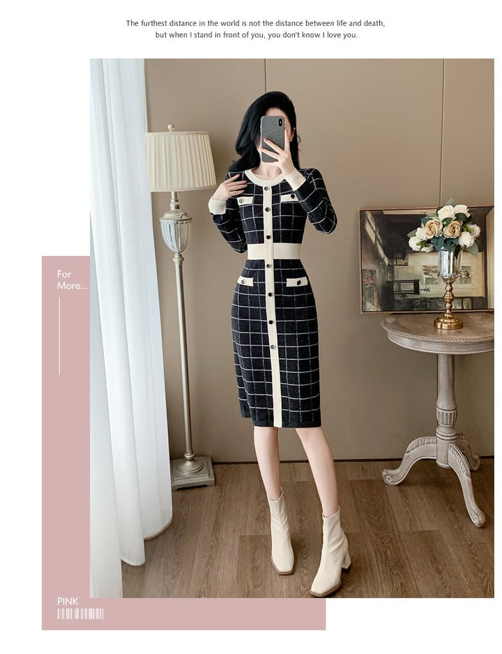 【dress】ニットワンピース　M25380