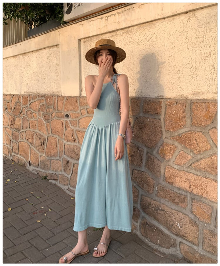 【dress】ホルターネックニットワンピース　M24580