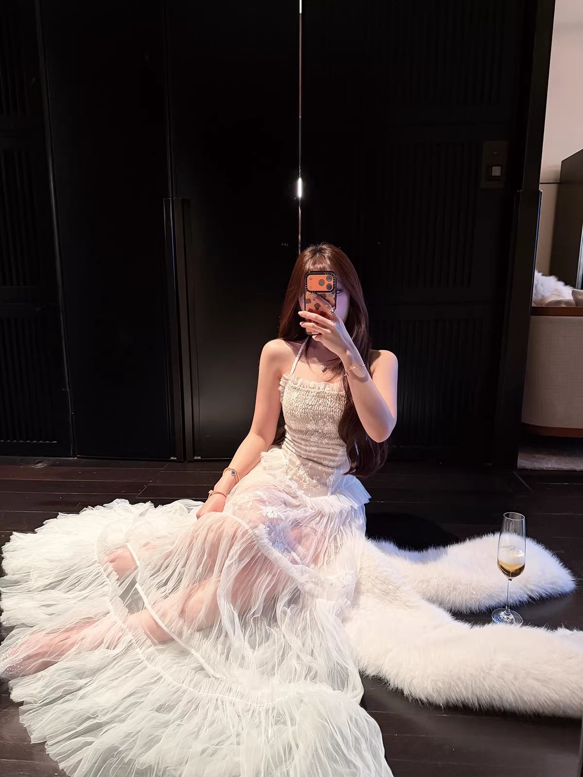 dress】チュールレースロングワンピース Q7971 – NANASTYLE